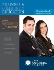 Business & Community eduCation - Carl Sandburg College