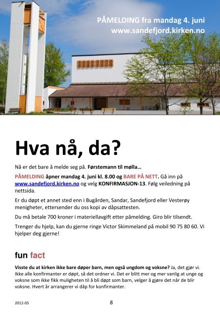 Lesebrett-vennlig - Sandefjord kirkelige fellesrÃ¥d - Den norske kirke