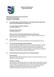 Öffentliche Ausschreibung nach § 12 (2) VOL/A - Gemeinde ...