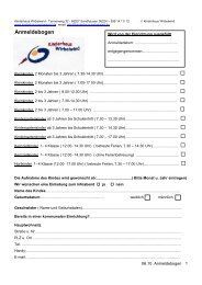 Kurz Infos von A bis Z - Gemeinde Sandhausen