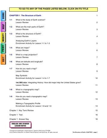 Globe Ch 1 resources - worksheets, practice tests, answers