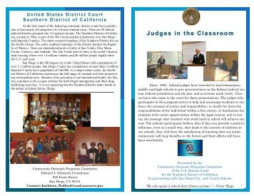 Judges in the Classroom brochure.pub - San Diego City Schools