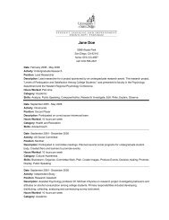 Sample Transcript - University of San Diego