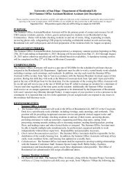 2013 Summer Office Assistant/Resident Assistant Job Description