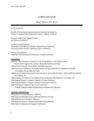 CURRICULUM VITAE - University of San Diego