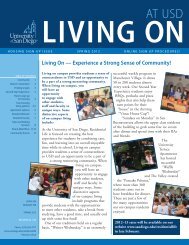 Living On Newsletter - University of San Diego