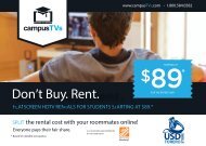 Rent a TV - University of San Diego