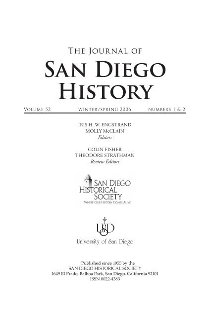 Pdf The Journal Of San Diego History Vol 52 Nos 1 Amp 2 Pdf The Journal Of San Diego History Vol 52 Nos 1 Amp 2