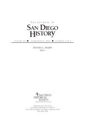 Journal of San Diego History V49 No 3 & 4 - San Diego History Center