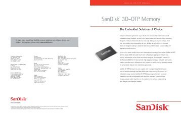 SanDisk 3D-OTP Memory