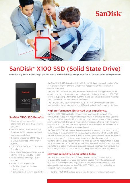 SanDisk® X100 SSD (Solid State Drive)