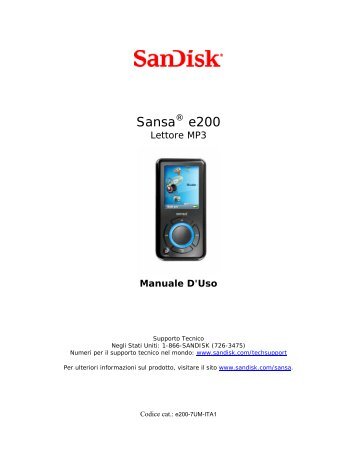 Sansa® e200 - SanDisk