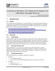 Creating a Windows CE Image with Support for USB Mass ... - SanDisk