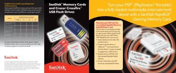Turn your PSP™ (PlayStation® Portable) into a fully ... - SanDisk
