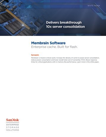 Membrain Software White Paper - SanDisk