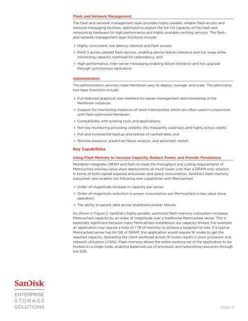 Membrain Software White Paper - SanDisk