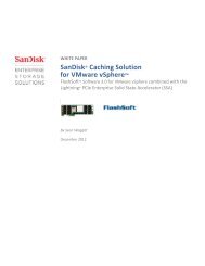 SanDisk® Caching Solution for VMware vSphere™