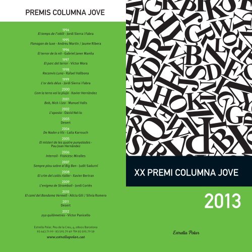 XX PREMI COLUMNA JOVE