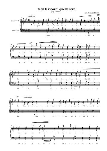 scarica partitura - Sandro Filippi