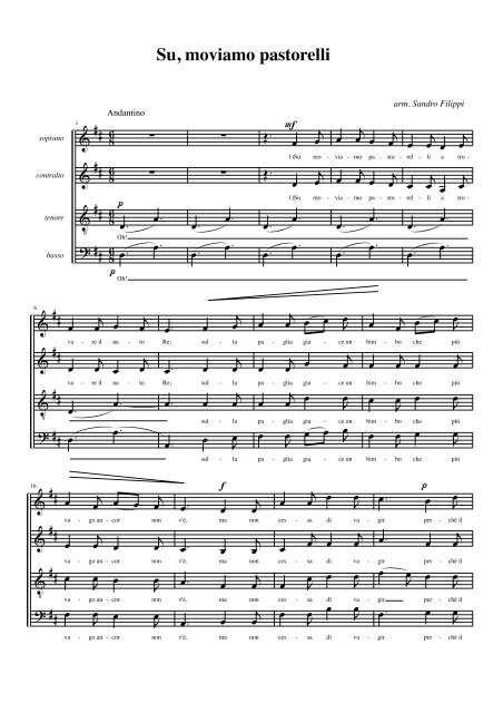 scarica partitura - Sandro Filippi