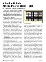 Vibration Criteria for Healthcare Facility Floors - Sound and ...