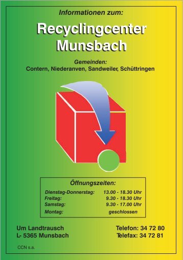 Recyclingcenter Munsbach Recyclingcenter Munsbach - Sandweiler