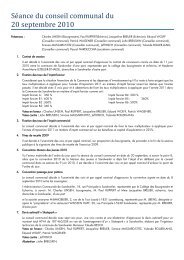 Séance du conseil communal du 20 septembre 2010 - Sandweiler