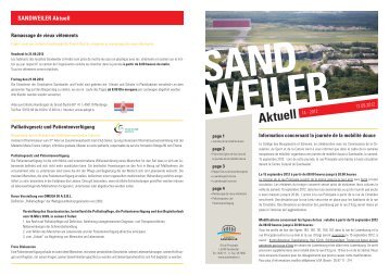 SANDWEILER Aktuell