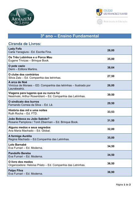 3Âº ano â Ensino Fundamental