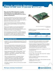 Placa de telefÃ´nia Sangoma Placa A104 com 4 portas E1/T1/J1