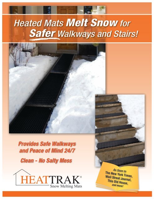 Heated Mats Melt Snow For Safer Walkways And Stairs Sani Sol