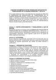 Convenio Colectivo de Trabajo CCT VETIA - Fatsa