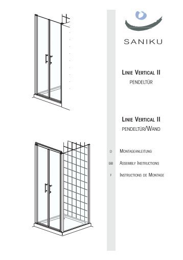 linie vertical ii pendeltür linie vertical ii pendeltür/wand - Saniku