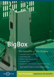 The benefits of the BigBox - Euro Pool System