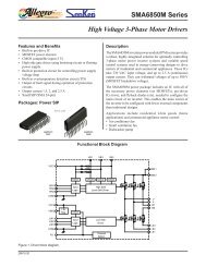 High Voltage 3-Phase Motor Driver SMA6852M Data Sheet