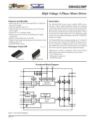 High Voltage 3-Phase Motor Driver SMA6823MP Data Sheet