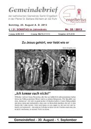 25. August - Pfarrei St.Barbara aus Mülheim