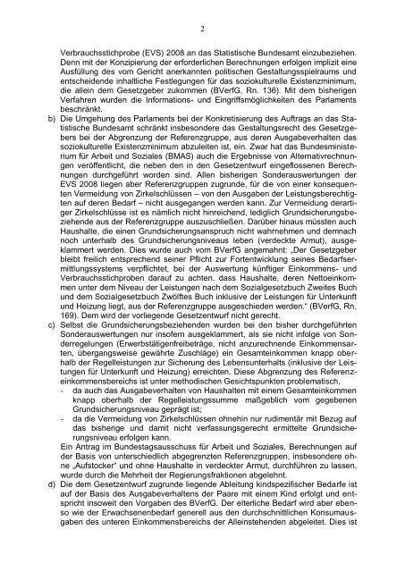 Berechnung des Regelsatzes vorgelegt [PDF ... - NachDenkSeiten