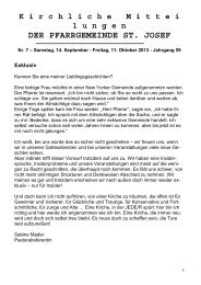 Kimi 07 2013 als PDF zum runterladen - Kirchengemeinde St. Josef