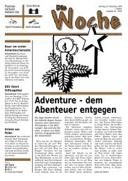 Adventure - dem Abenteuer entgegen