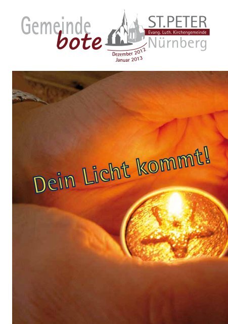 Gemeindebote Dezember 2012 / Januar 2013 - Kirchengemeinde St ...