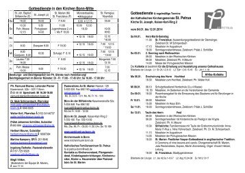 Wichtige Mitteilung: - St. Petrus