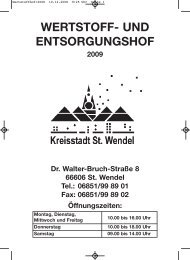WERTSTOFF- UND ENTSORGUNGSHOF - Stadt St. Wendel