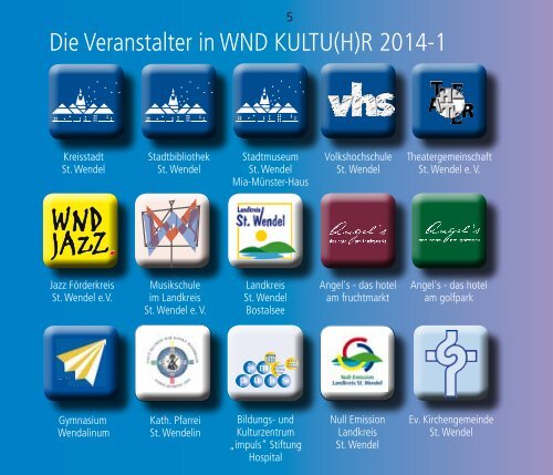 st. wendeler kulturveranstaltungs-kalender 2014 ... - Stadt St. Wendel