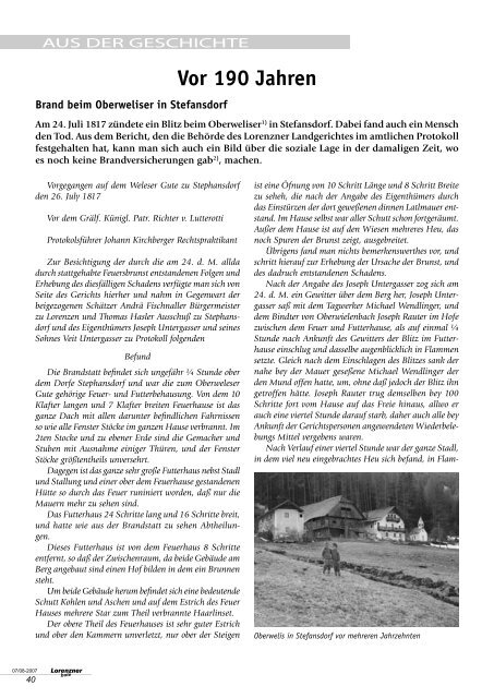Lorenzner Bote - Ausgabe Juli/August 2007 (2,00 MB)