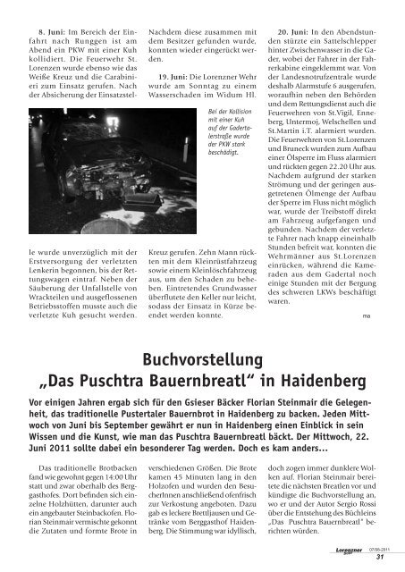 Lorenzner Bote - Ausgabe Juli/August 2011 (2,16 MB)