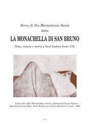 LA MONACHELLA DI SAN BRUNO - Il sito degli Andreolesi