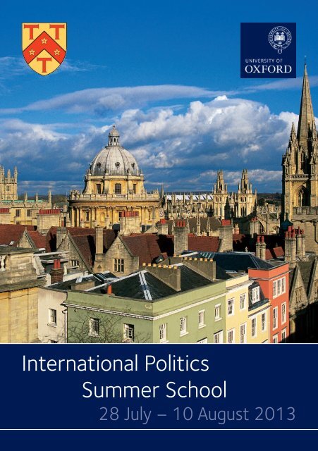 International Politics Summer School - St Antony's College