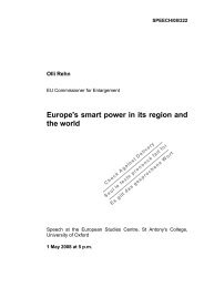 Europe's smart power in its region and the world - Europa