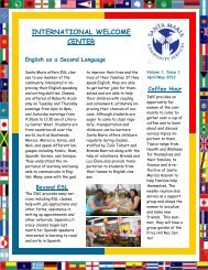 to download and read the IWC newsletter - Santa Maria Community ...